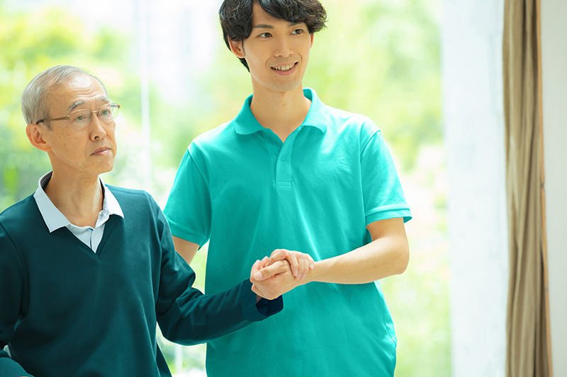 リハビリ専門職と一緒に楽しくリハビリ、体のケア